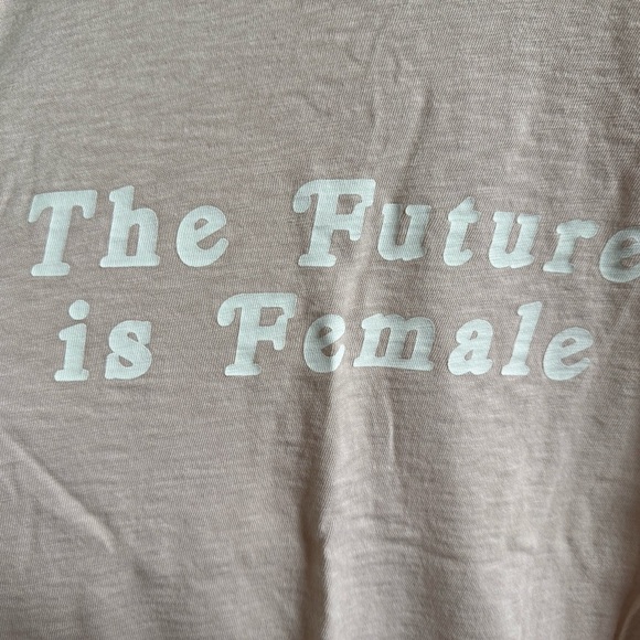 Express ‘The Future is Female’ Pink Short Sleeve Tee - Picture 4 of 5